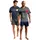 LE JOGGER Pyjama Colourblock blau/grau 60/62
