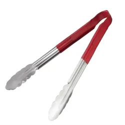 Hygiplas Servierzange mit Farbkodierung rot