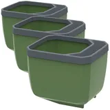 Gusta Garden Kräutertopf Herbs Buddy 3er dunkelgrün