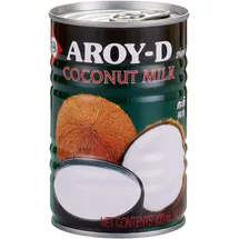 Aroy-D Kokosnussmilch – Kokosmilch zum Kochen und Backen – Ideal für Desserts, Suppen, Smoothies und Cocktails – 12 x 400 ml