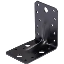 Alberts 25x Schwerlast-Winkelverbinder mit Sicke, kunststoffummantelt, Metallwinkel, 90 x 90 x 65 mm