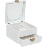 Atmosphera - Schmuckschatulle Wild holz weiß 20x20cm