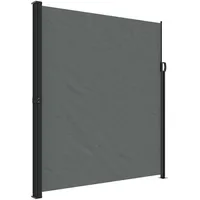 vidaXL Seitenmarkise 6 m ausziehbar Anthrazit Polyester