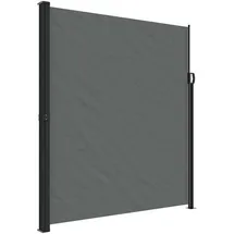 vidaXL Seitenmarkise 6 m ausziehbar Anthrazit Polyester