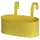 Siena Garden Balkonkasten oval mit Haltern 39 x 16,5 x 14,5 cm gelb oval
