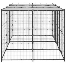 vidaXL Outdoor-Hundezwinger 3,3 m x 2,2 m x 1,8 m Stahl Schwarz