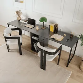 CaliCosy Schreibtisch Twin Study Desk Anthrazit