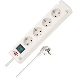 Brennenstuhl Steckdosenleiste 4-fach 1,5 m Weiß 1 St.