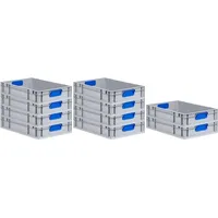 Proregal 10x Eurobox NextGen Color | HxBxT 12x40x60cm |