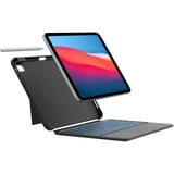 ROOFEI Multi Touch Hülle mit Tastatur für iPad 10. Generation - Abnehmbare Tastatur mit Kickstand & 7 Farbige Hinterleuchtet - QWERTZ-Layout Tastatur Hülle mit Stifthalter für 10.9'' iPad 10th Gen