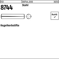 Industrial Quality Supplies ISO 8744 Kegelkerbstift Stahl 8 x