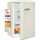 GGV Exquisit RKS120-V-H-160E Retro-Kühlschrank (122 l, 895 mm hoch, Magnolienweiß)