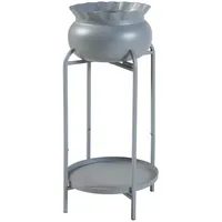 [en.casa] Blumenständer Altena 60x27x27 cm Wohnzimmer, Wohnzimmertische, Blumenständer