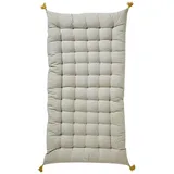 vertbaudet Bodenkissen Kinderzimmer Bodenmatratze mit Quasten grau