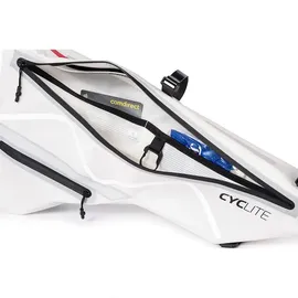 Cyclite Frame Bag Large 3,6 l grau/weiß