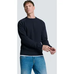 NO EXCESS Rundhalspullover, aus Reliefstrick NO EXCESS Blueberry L