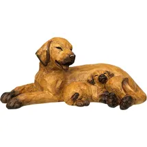 Ambiente Haus Hund mit Welpe braun liegend