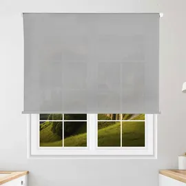 Wellhome Rollo lichtdurchlässig 130 x 180 cm grau