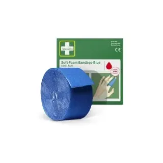 CEDERROTH Schaumbandage blau, 6cm x 4,5m