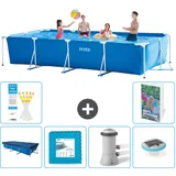 Rechteckiger Frame Pool - 450x220x84 Cm - 7-teilig  S174