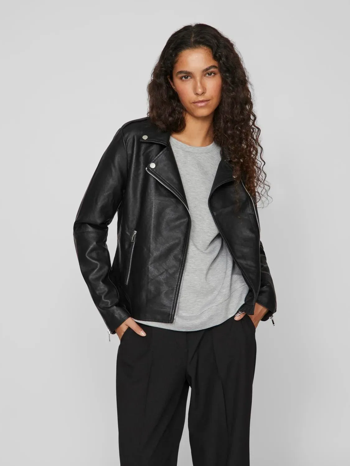 Lederimitatjacke VILA 