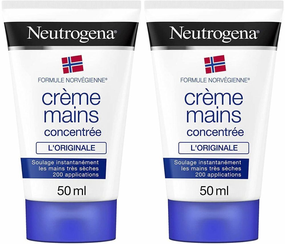Neutrogena Formule Norvégienne Crème Mains Concentrée L'originale, 50 ml 2x50 ml crème