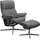 Stressless Stressless® Relaxsessel »Mayfair«, mit Cross Base, Größe S, M & L, Holzakzent Schwarz grau