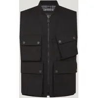 Belstaff Windermere Motorrad Weste, schwarz, Größe L für Männer