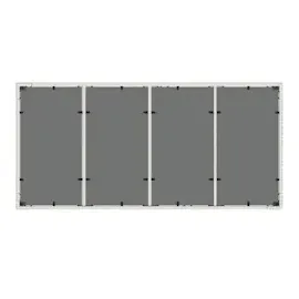 vidaXL Gartentisch mit Glasplatte Weiß 190x90x75 cm Poly Rattan