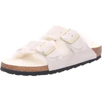 Birkenstock - Arizona Lammfell, Größe:39, Farbe:antique white 02215 - Weiß