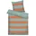 Tom Tailor BOLD STRIPES Orange/Türkis 155 x 220 cm + 80 x 80 cm