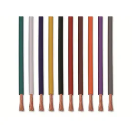 Quadrios 22CW005 Litzensortiment 1 x 0.75 mm2 Weiß, Blau, Braun, Orange, Grün, Gelb, Grau, Violett,