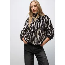 STREET ONE Fake Fur Zebra Blouson - braun