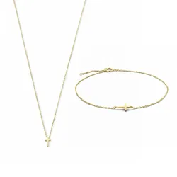 Isabel Bernard Geschenkset Isabel Bernard Cadeau d'Isabel - 585 gold Schmuck-Set   Damen 