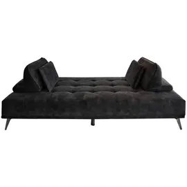KAWOLA Schlafsofa Wiolo Velvet anthrazit