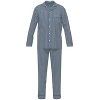 Seidensticker Pyjama bunt Dunkelblau 4XL