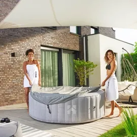 Home Deluxe Splash Ø 208 x 65 cm Beige inkl. Kissen, Getränkehalter und Sonnendach