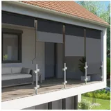 empasa Senkrechtmarkise 180 x 250 cm grau Polyester