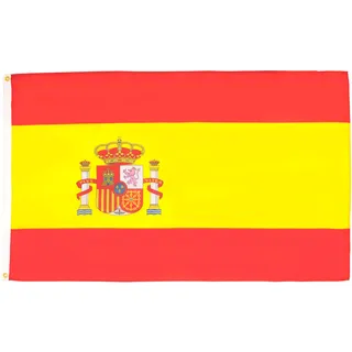 AZ FLAG - Flagge Spanien - 150x90 cm - Spanische Fahne 100% Polyester mit Messing-Ösen - 110g