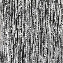 wometo Faden-Vorhang Glitzer-Vorhang 90x245 - silber-silber glänzender Deko Schal OEKO-TEX transparent halbtransparent Weihnachten