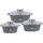 ZILNER Funktionelles 3Er Set Bratpfannen/Töpfe 2,8/4,4/6.5L Topfset Induktion, Töpfe beschichtet, Kochtopf Set| Kochgeschirr Set, Topfset induktionsgeeignet Zl-7077,