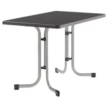 Sieger Boulevard-Klapptisch mit mecalit-Pro-Platte 115 x 70 x 72 cm graphit/schieferdekor anthrazit