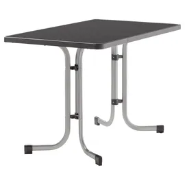 Sieger Boulevard-Klapptisch mit mecalit-Pro-Platte 115 x 70 x 72 cm graphit/schieferdekor anthrazit