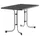Sieger Boulevard-Klapptisch mit mecalit-Pro-Platte 115 x 70 x 72 cm graphit/schieferdekor anthrazit