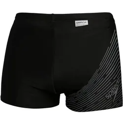 SPEEDO Badehose Mens Medley Logo Aquashort, Black / USA Charcoal, 9