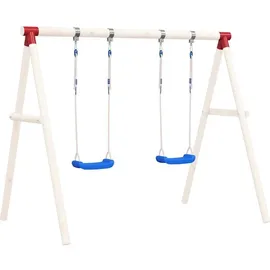 vidaXL Spielturm mit Schaukelsitzen Blau