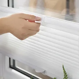 Lichtblick Plissee Klemmfix, ohne Bohren, verspannt, blickdicht (Effekt: Planze, 45 x 130 cm