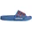 Shower Adilette Lucid Ray Blue/Semi Lucid Red/Off White 33