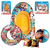 PAW PATROL Schwimmflügel PAW Patrol Schwimmset: Boot, Schwimmflügel, Ball, Schwimmring – 100 cm (4-tlg)