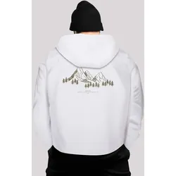 Kapuzenpullover F4NT4STIC "Berge Winter Schnee PLUSSIZE", Herren, Gr. XL, weiß, Obermaterial: 65% Baumwolle, 35% Polyester, casual, slim fit, Langarm, Pullover, Premium Qualität